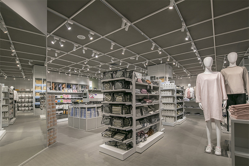 諾米北歐風格飾品店展廳效果圖灰白貨架