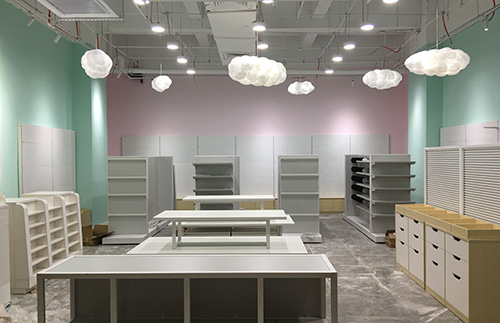 大唐展示廣州黃埔店貨架安裝過(guò)程