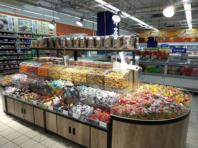 超市零食貨架,小食品店陳列架,休閑零食展示架