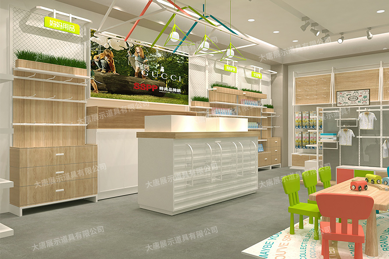 母嬰店貨架，母嬰奶粉貨架，奶粉陳列架，母嬰整店輸出，大唐展示貨架