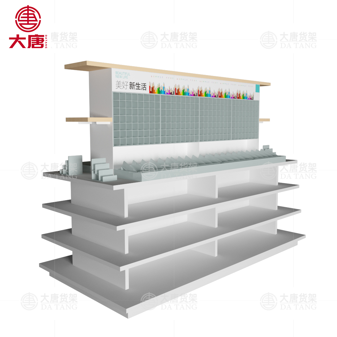 文具流水臺(tái),文體店貨架,筆架,大唐貨架廠