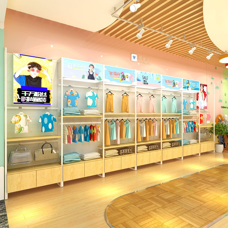 福建廣州孕嬰店陳列架,母嬰貨架定做,母嬰用品店貨架,大唐陳列架